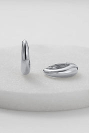 Zafino Cleo Hoop | Medium Silver
