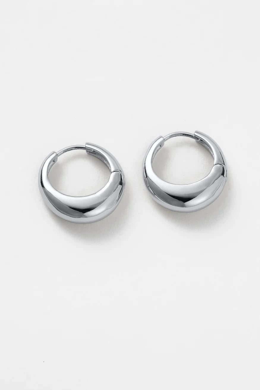 Zafino Cleo Hoop | Medium Silver