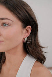 Zafino Cleo Hoop | Large Silver