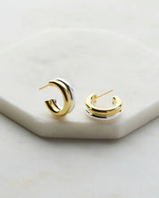 Zafino Luna Hoop | Gold Silver