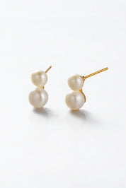 Zafino Madeline Earrings | Pearl Gold