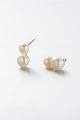 Zafino Madeline Earrings | Pearl Gold