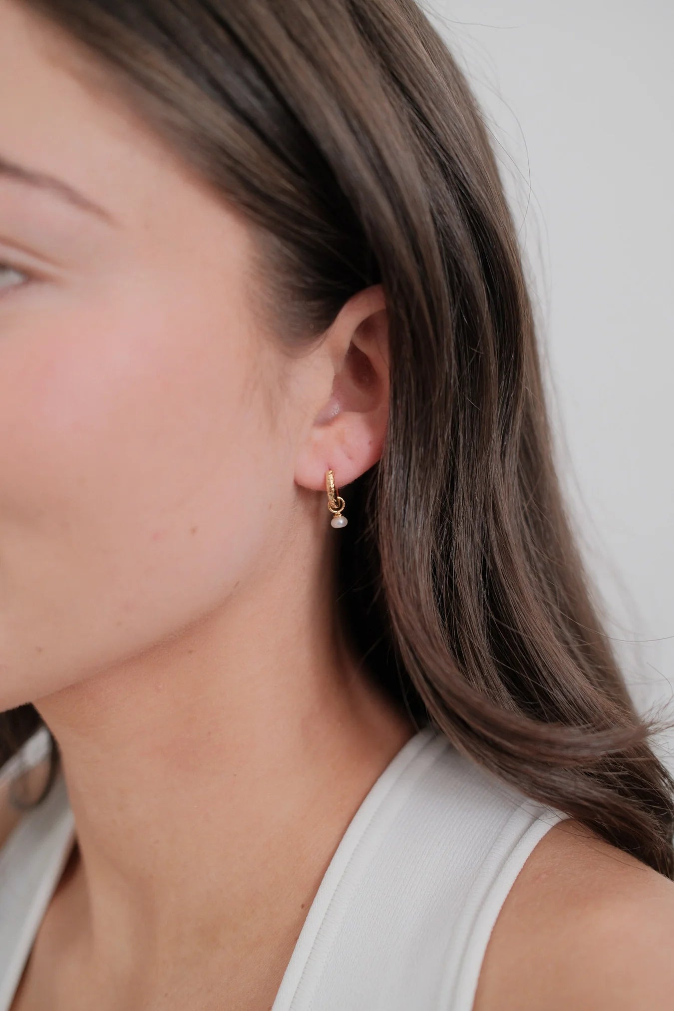 Zafino Emery Earring | Pearl Gold