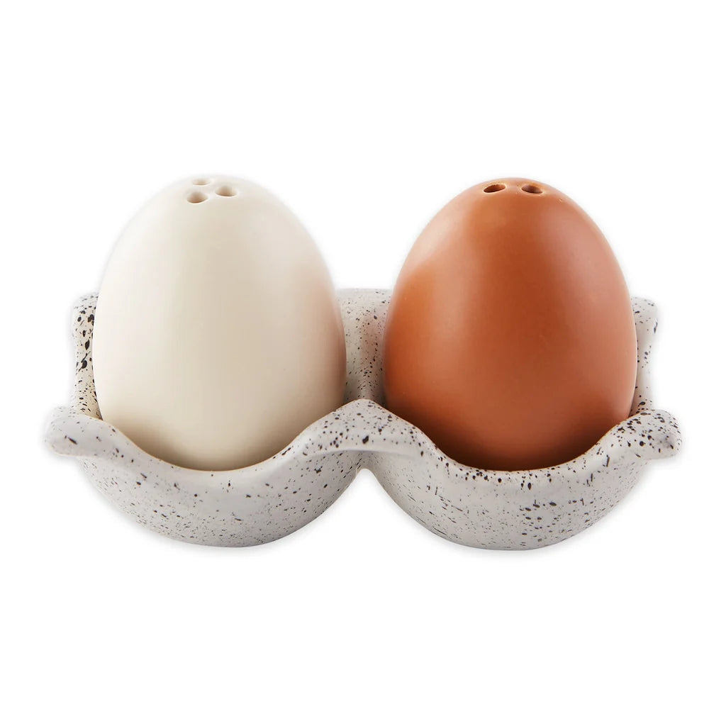 DII Fresh Eggs Ceramic Salt & Pepper Shakers | Set of 3