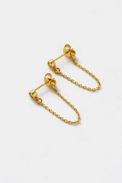 Zafino Crystal Chain Wrap Earring | Gold