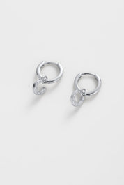 Zafino Lucky Hoop Earrings | Silver