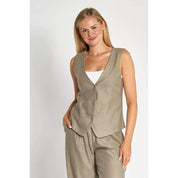 Zhrill Diosa Waistcoat | Olive