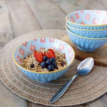 Mikasa Does It All Bowl | Blue Mosaic 16cm
