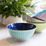 Mikasa Nibble Bowl 12cm | Indigo Chevron