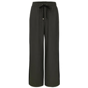 Moke Indiana Wide Leg Pant |  Dark Chocolate Black Stripe