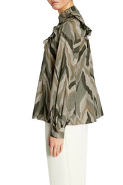 Bruuns Bazaar Aster Ziska Blouse | Green Print