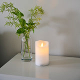 Sirius Rechargeable LED Wax Candle | White 12.5cm
