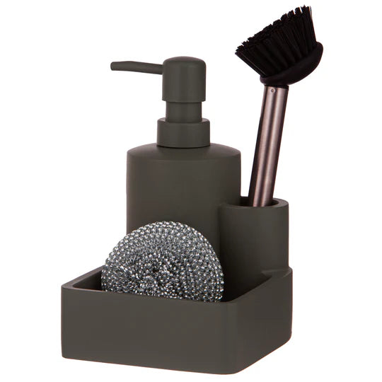 Ladelle Kitchen Cleaning 3 Piece Set | Charcoal