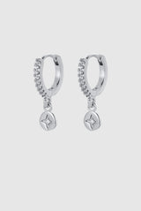 Zafino Holly Huggie Earrings | Silver