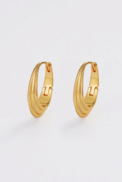 Zafino  Marley Hoop Medium | Gold Medium