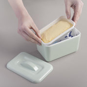 Zeal Keep Cool Melamine Butter Dish | Sage Green