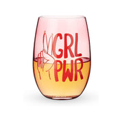Blush GRL PWR Stemless Wine Glass | Red