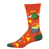 Socksmith Mens Crew Holy Guacamole | Orange