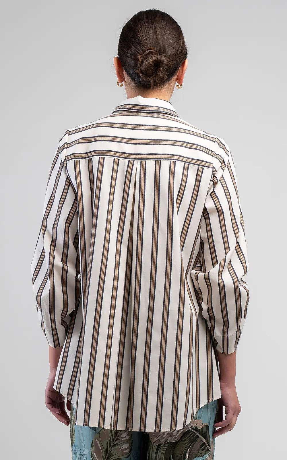 Obi Diva Pleat Shirt | Camel