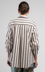 Obi Diva Pleat Shirt | Camel