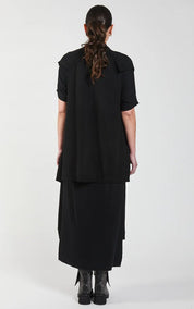 OBI Wool Drape Wrap | Black