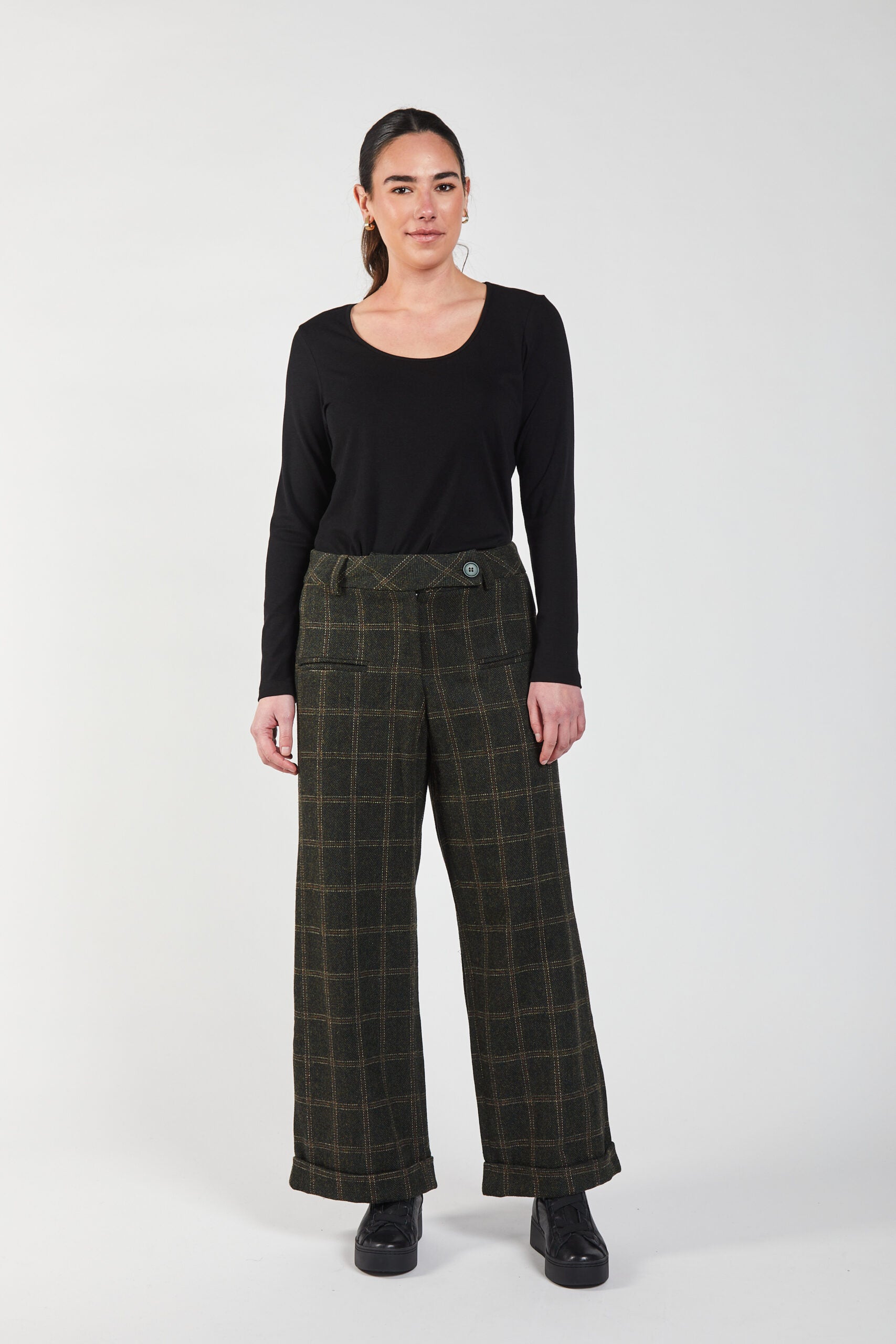 Obi Shamrock Wide Leg Pant | Olive