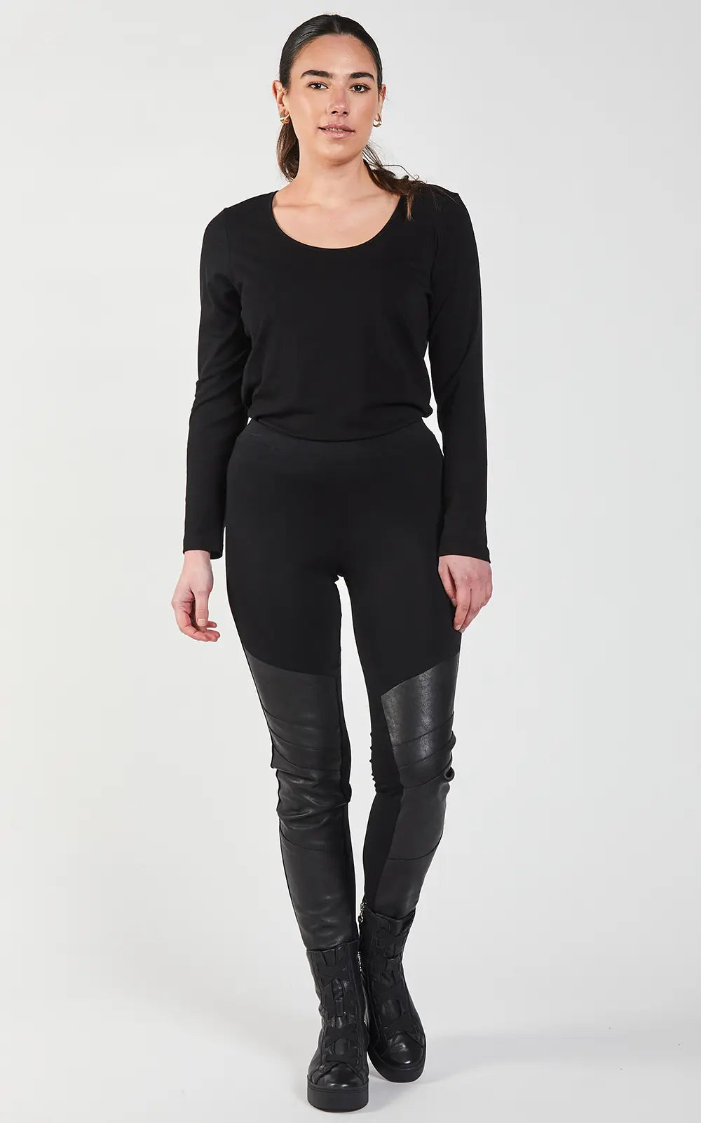 Obi Vegan Leather Legging | Black