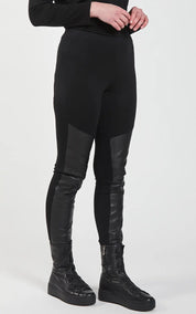 Obi Vegan Leather Legging | Black