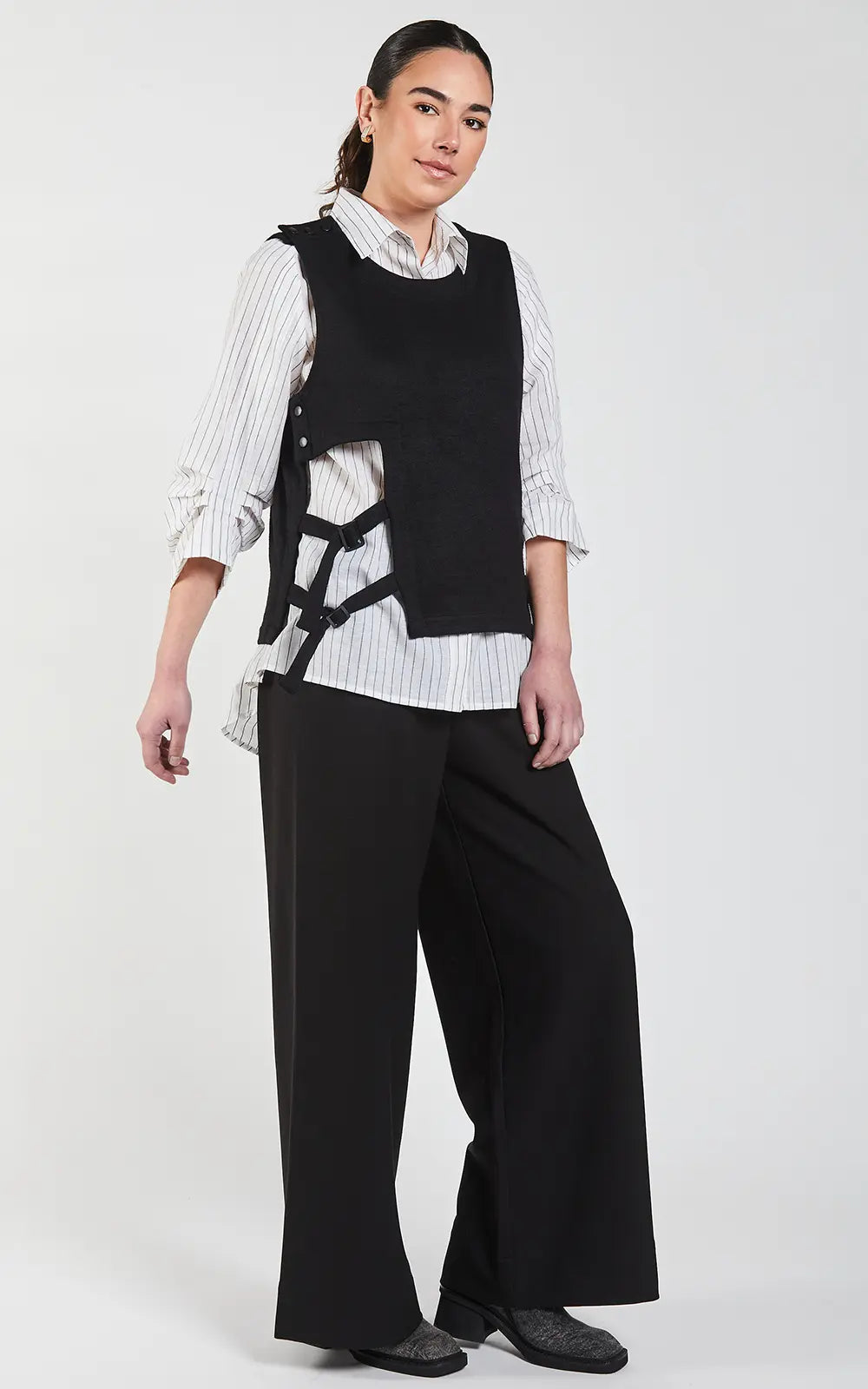 Obi Plush Layer Top | Black