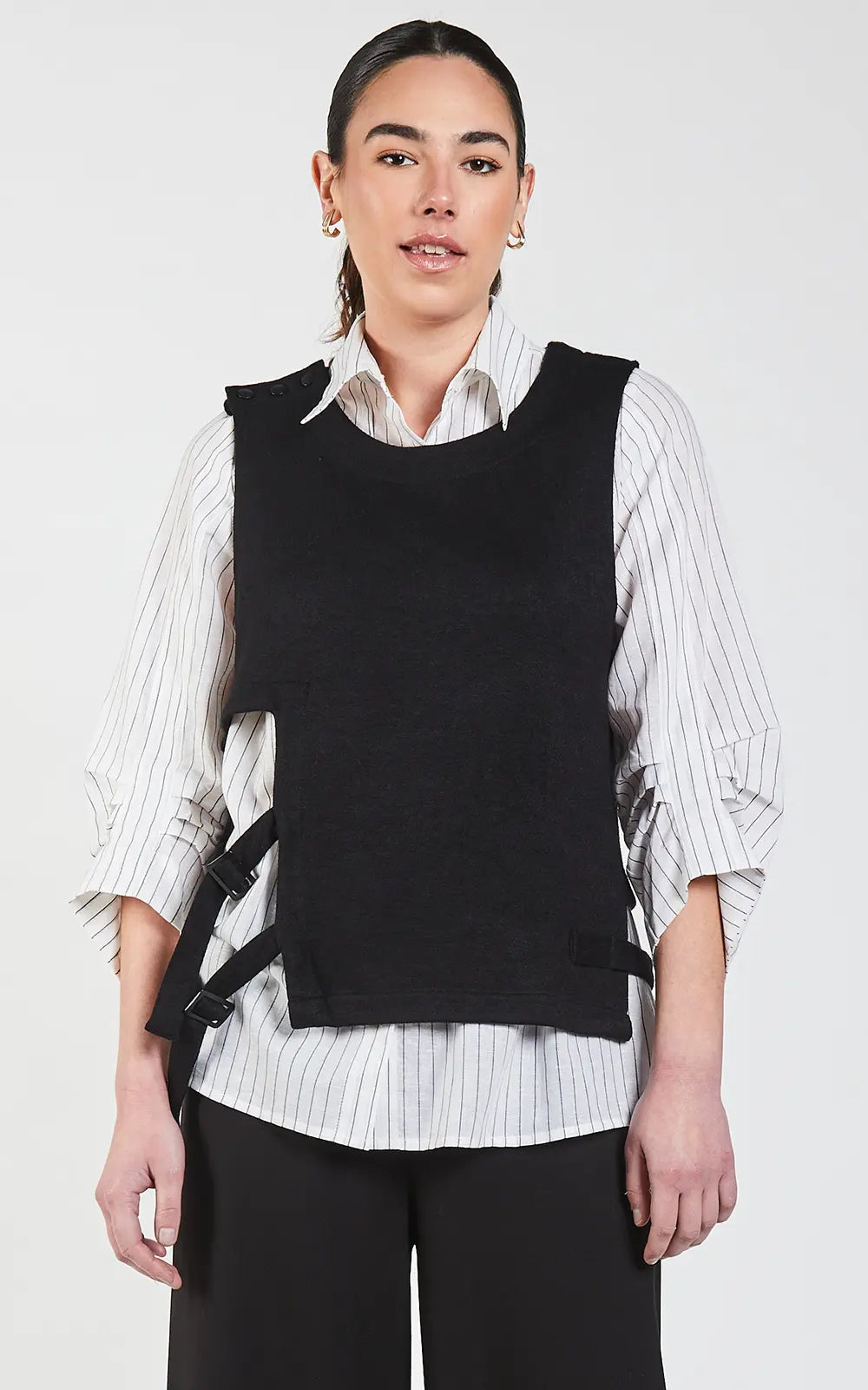 Obi Plush Layer Top | Black