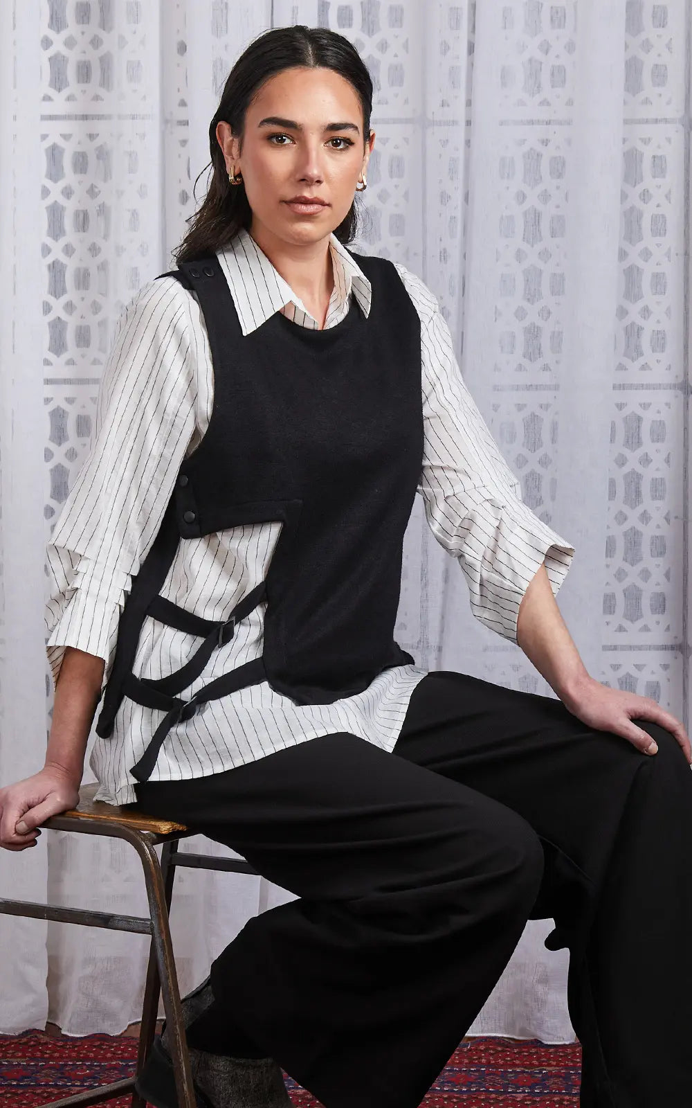 Obi Plush Layer Top | Black