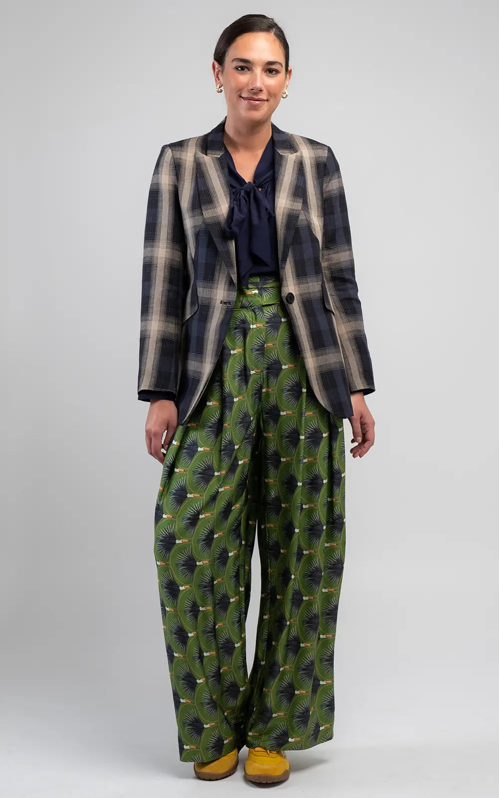 Marakesh Check Blazer | Navy Fawn
