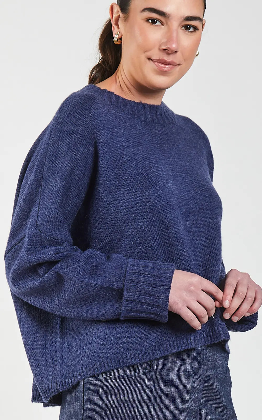 Obi Beaucoup Oversized Sweater | Denim