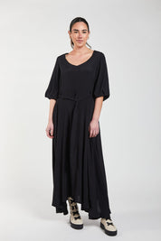 Obi Silhouette Maxi Dress | Black