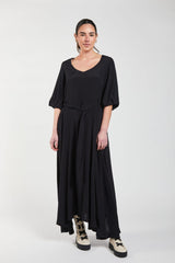 Obi Silhouette Maxi Dress | Black
