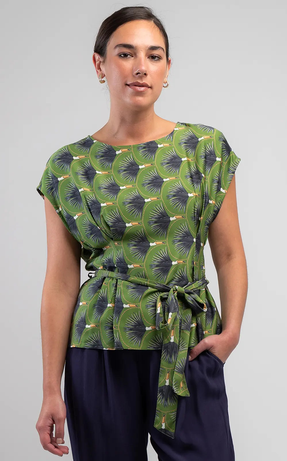 Obi Toucan Tuck Top | Multi Green