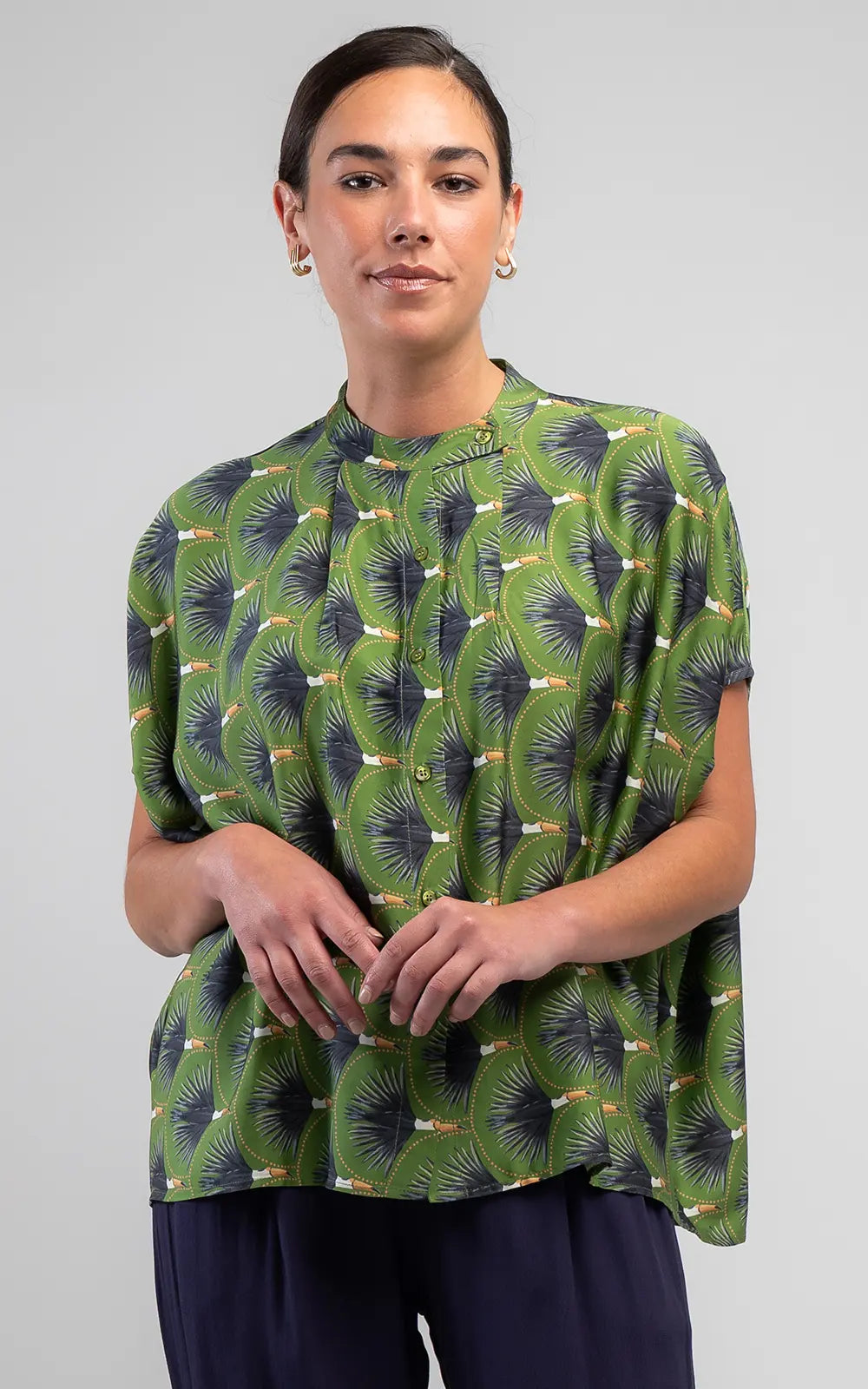 Obi Toucan Drape Shirt | Multi