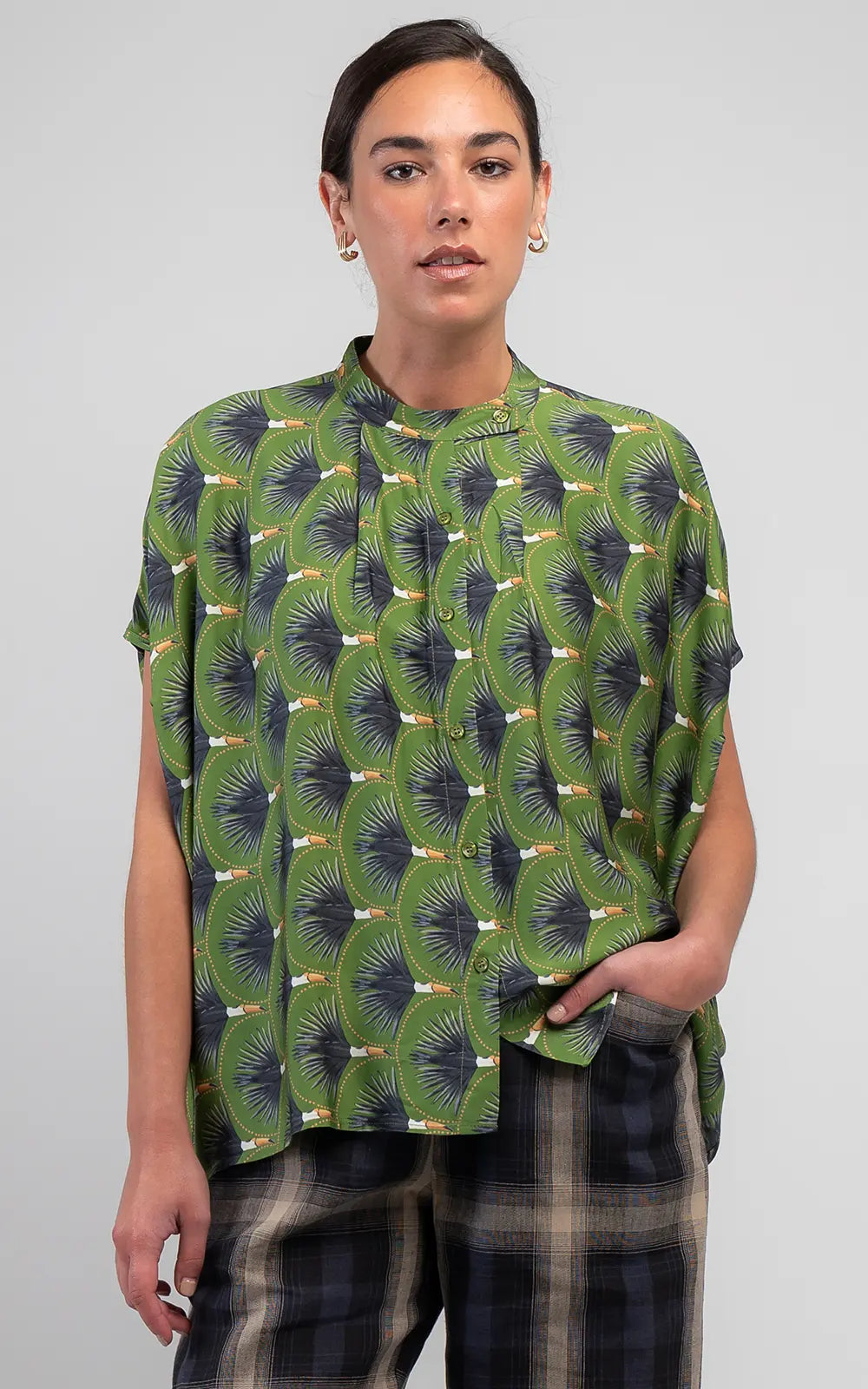 Obi Toucan Drape Shirt | Multi