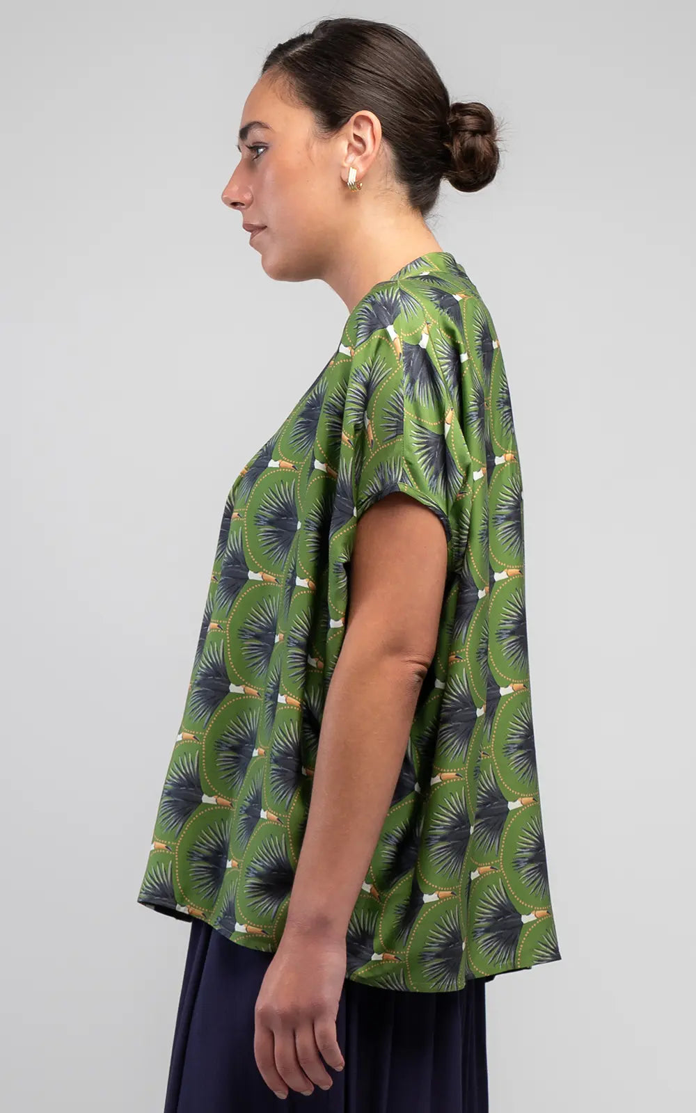 Obi Toucan Drape Shirt | Multi