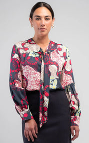 Obi Marakesh Tie Blouse | Multi