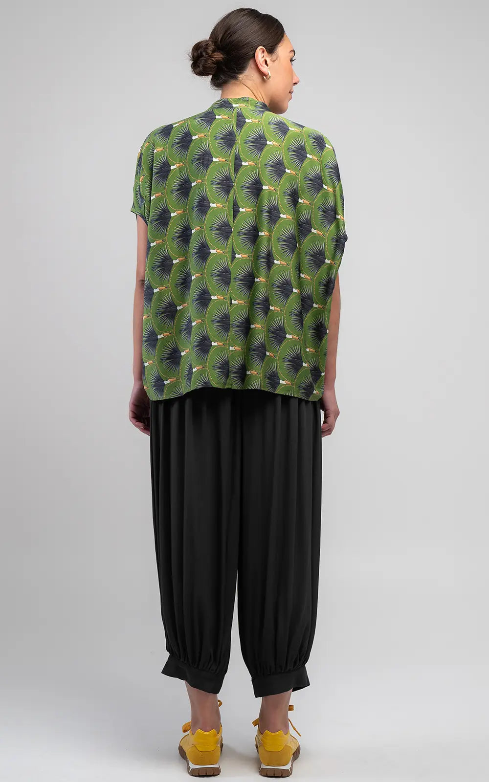 Obi Silhouette Harem Pant | Black