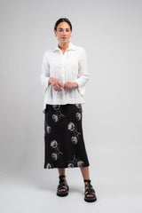 Obi Poplin Origami Shirt | White