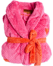 Kip & Co Kiss Me Cosy Robe | Hot Pink Orange