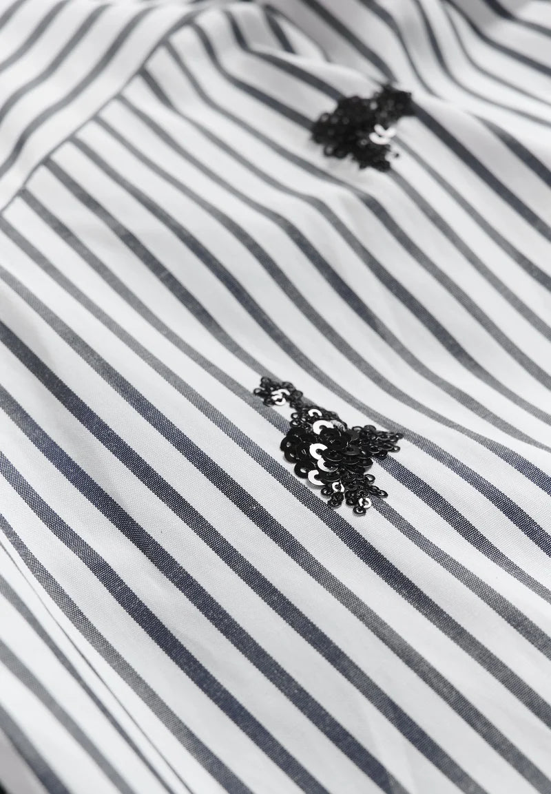 Karen By Simonsen Egoni Shirt | Ombre Blue Stripe