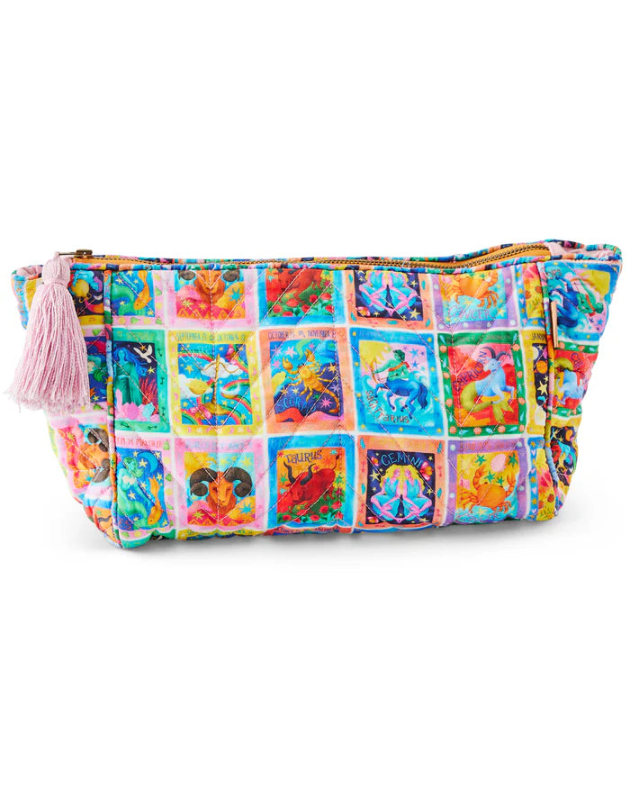 Kip & Co Zodiac Quilted Cotton Toiletry Bag | One Size