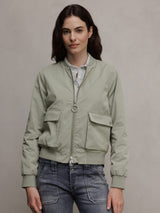 Zhrill Julie Solid Bomber Jacket | Green
