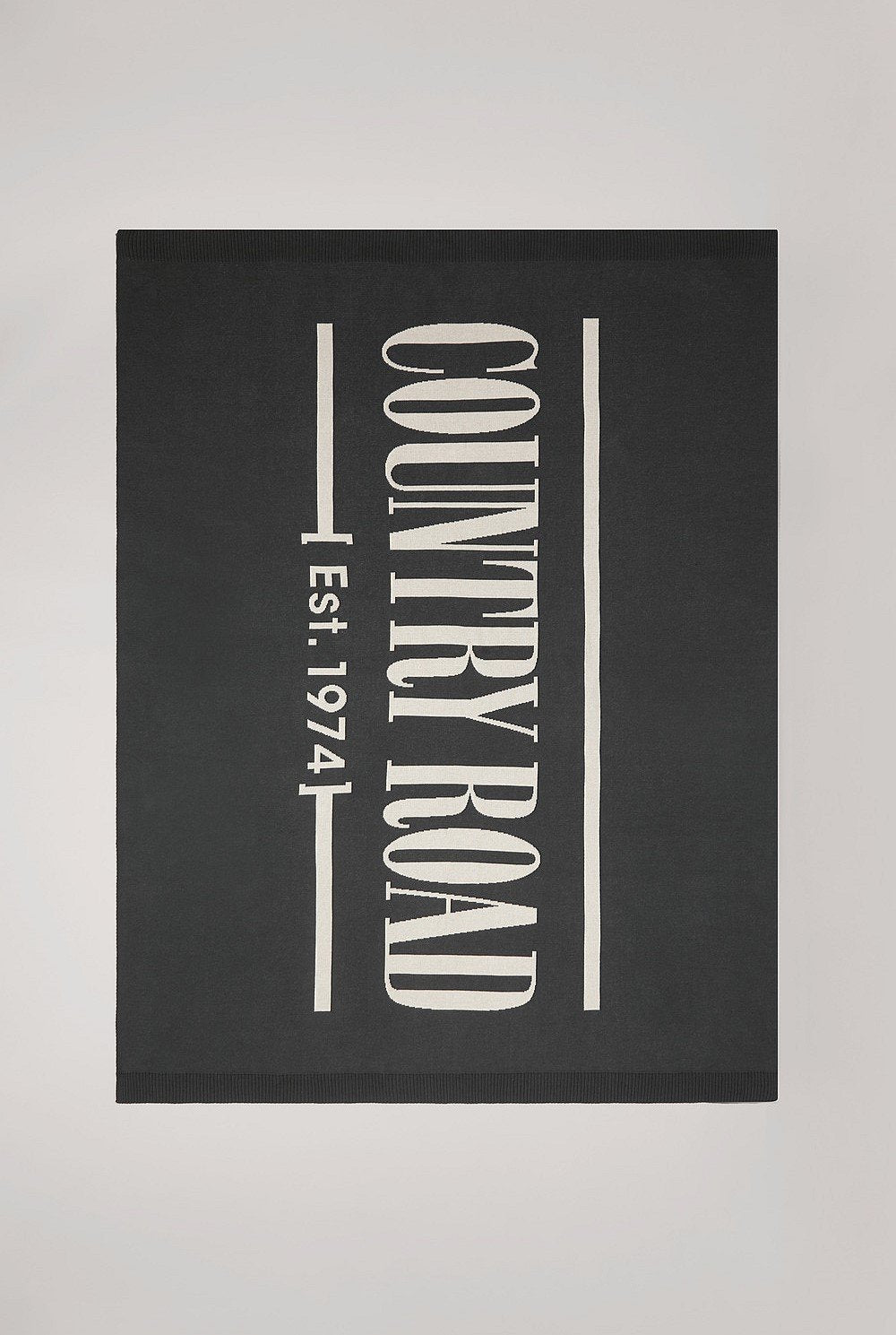 Country Road Heritage Knit Throw | Charcoal
