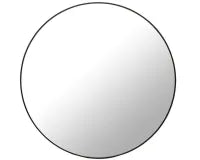 RML Round Mirror | Black Metal Frame 100cm