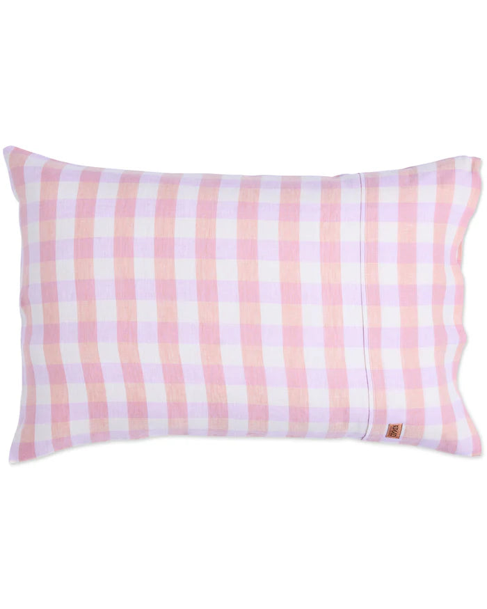 Kip & Co Hazy Days Linen Pillowcases | Pink