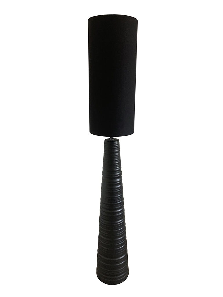 Robert Mark Belize Ceramic Floor Lamp | Black